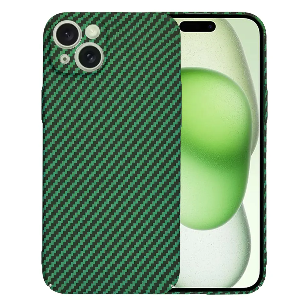 Techsuit Carbonite FiberShell pro iPhone 15 Plus zelený