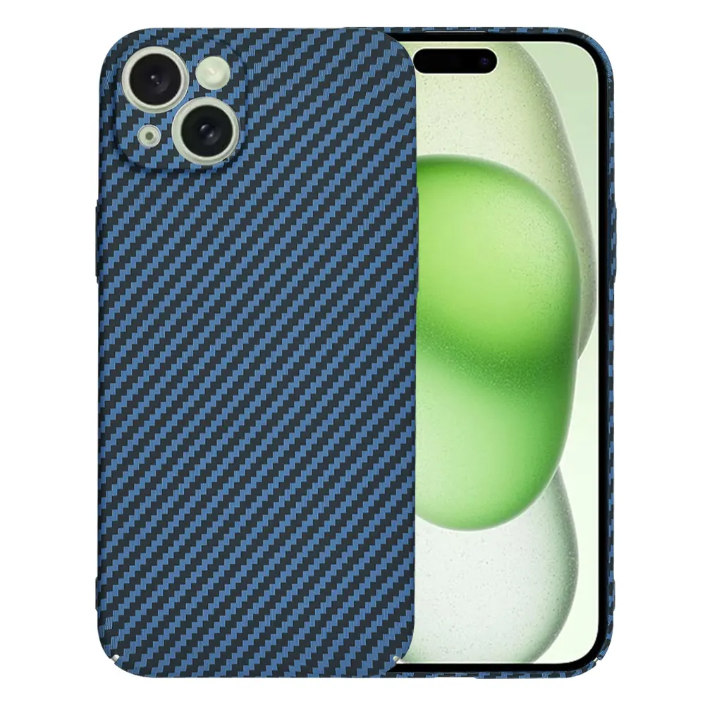Techsuit Carbonite FiberShell pro iPhone 15 Plus v tyrkysové barvě