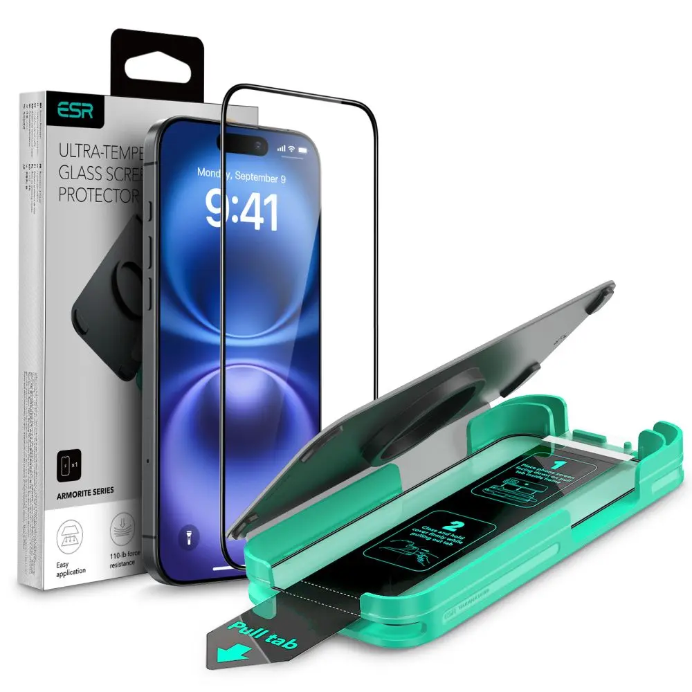 ESR Armorite ochranné sklo iPhone 16 Plus 15 Plus černá
