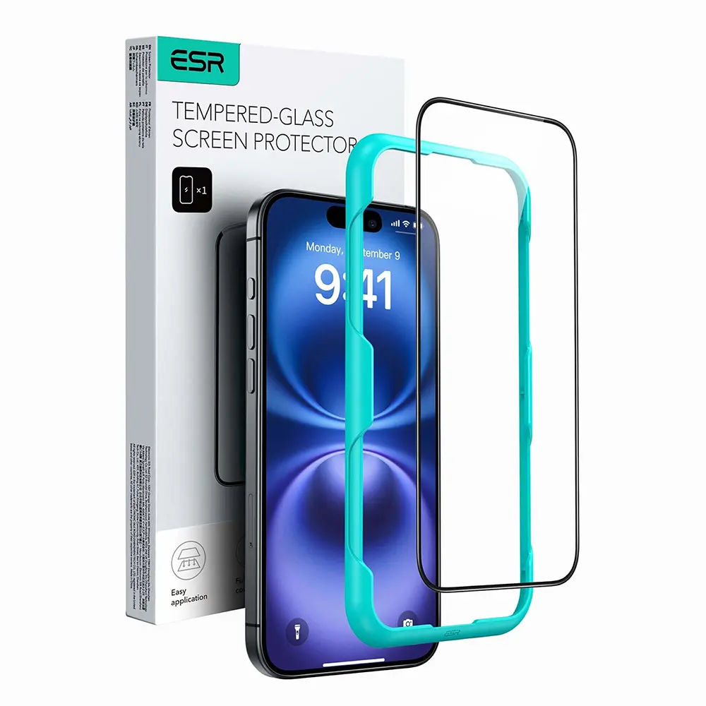 ESR tvrzené sklo iPhone 16 Plus černá