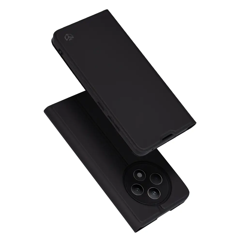 Techsuit Magskin Book pro Oppo Reno12 F Reno12 FS černá