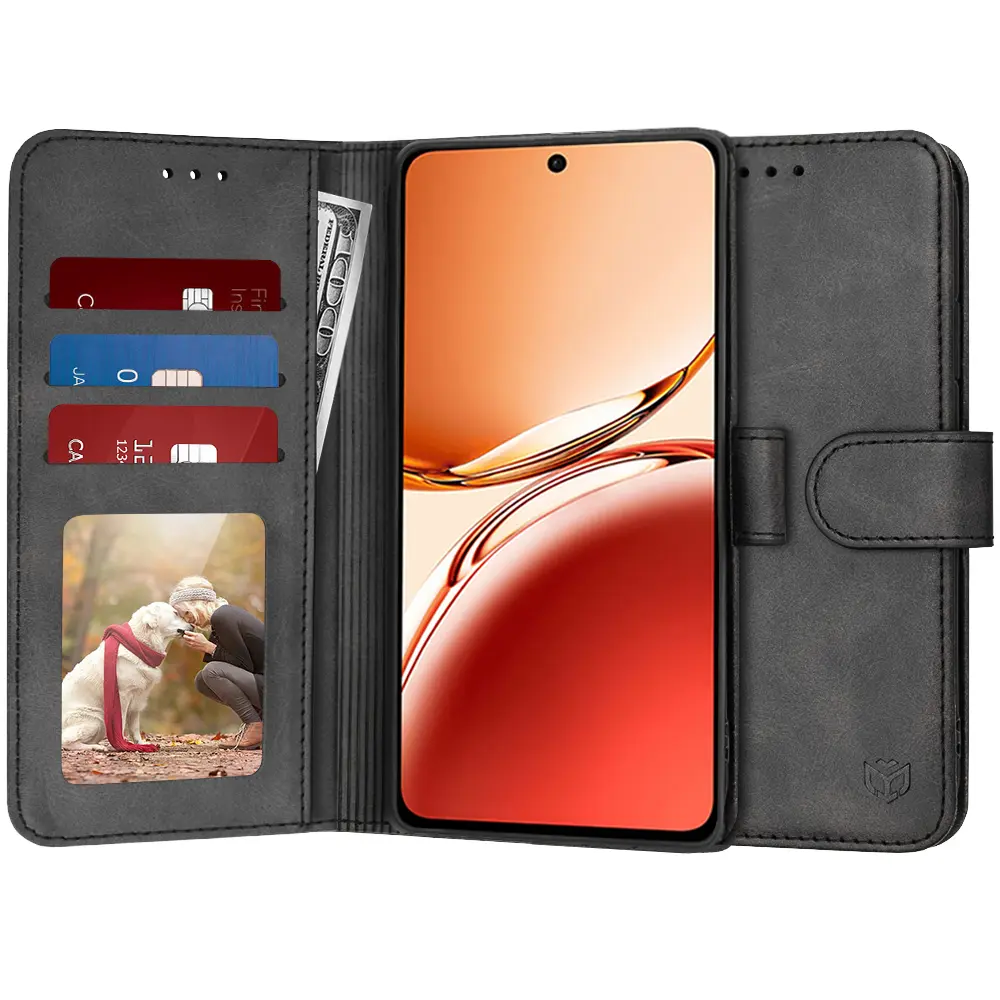 Techsuit Diary Book pro Oppo Reno12 F Reno12 FS černá