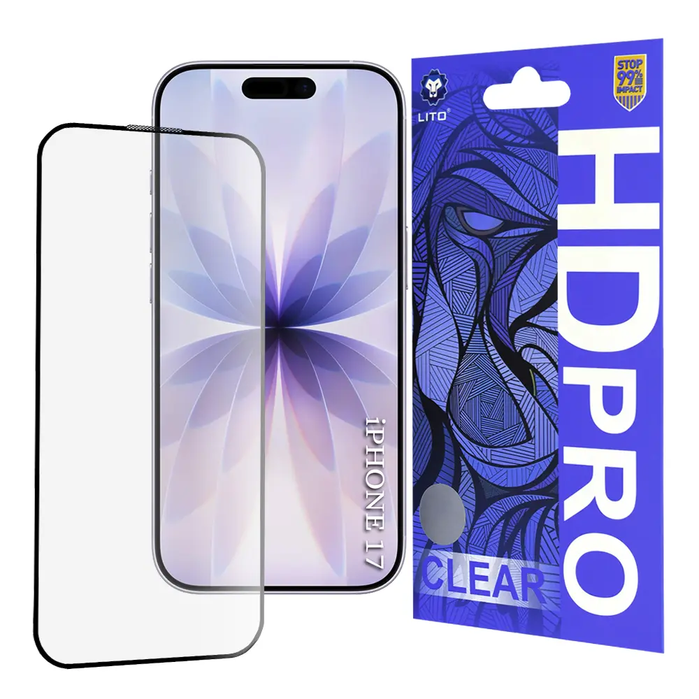 Lito HD Pro Clear pro iPhone 17 iPhone 16 Pro černý