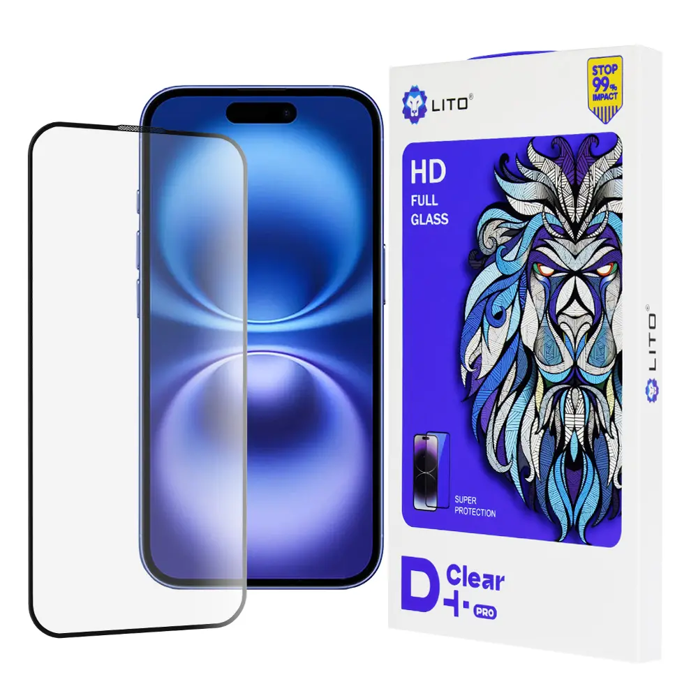 Lito D+ Pro čirý iPhone 16 černý