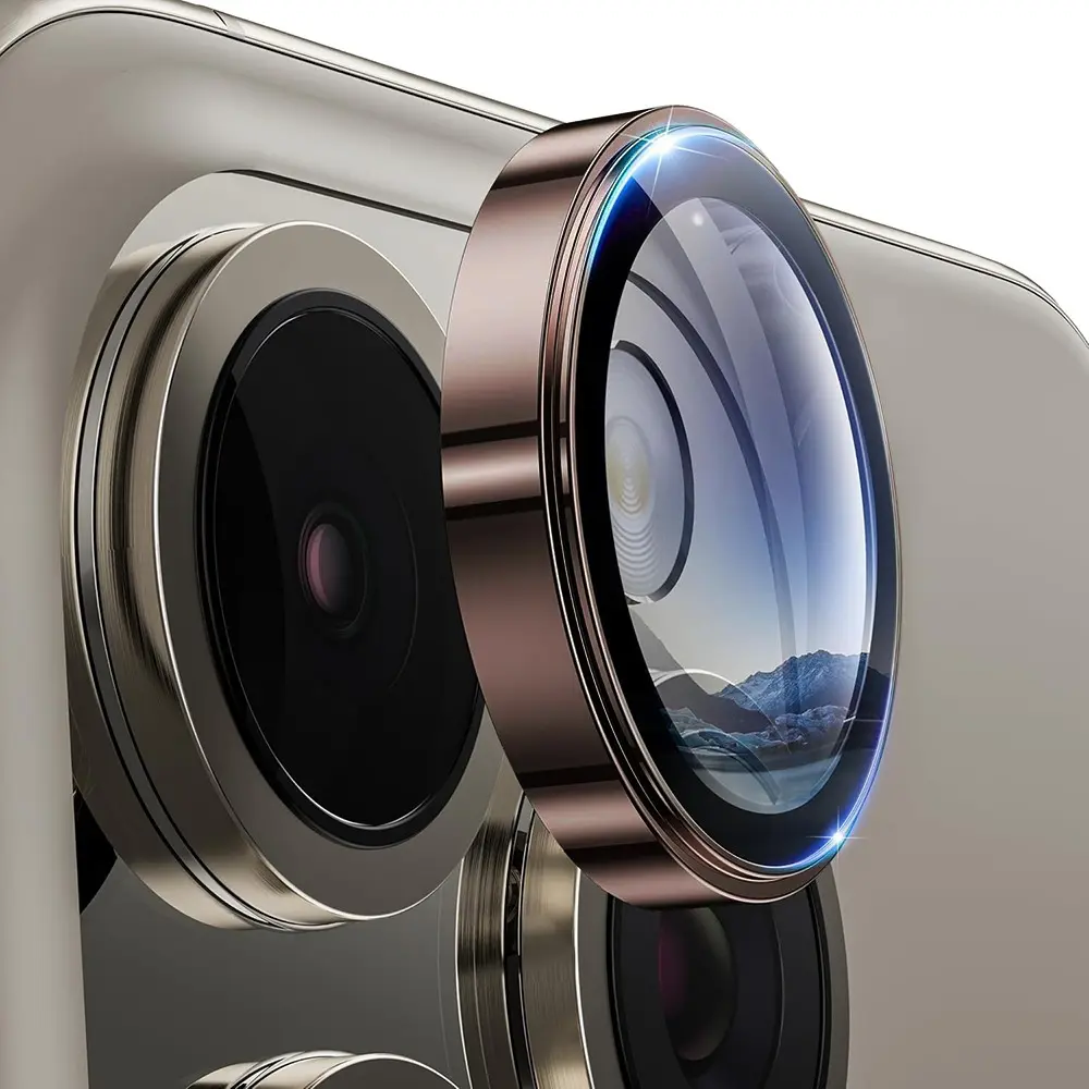 Lito S+ ochranné sklo na fotoaparát iPhone 16 Pro iPhone 16 Pro Max pouštní titan