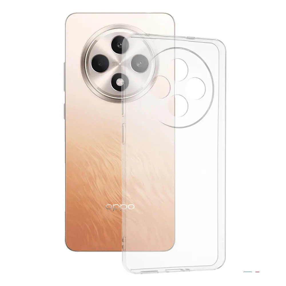 Techsuit silikonové pouzdro pro Oppo Reno12 F Reno12 FS průhledné