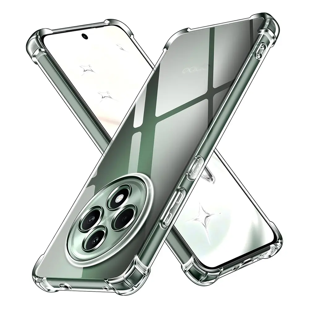 Techsuit nárazuvzdorný průhledný silikon pro Oppo Reno12 F Reno12 FS průhledný