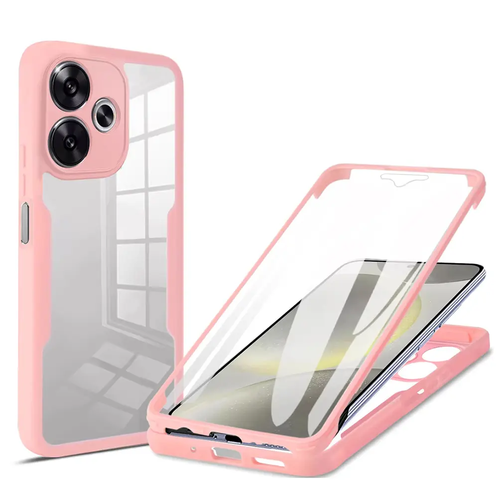 Techsuit ColorVerse 360 Series s ochrannou fólií Xiaomi Poco F6 růžová