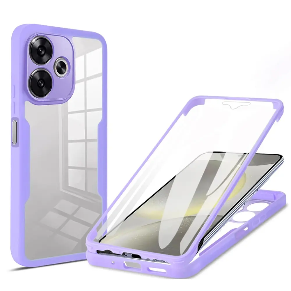 Techsuit ColorVerse 360 Series s ochranným sklem Xiaomi Poco F6 fialová