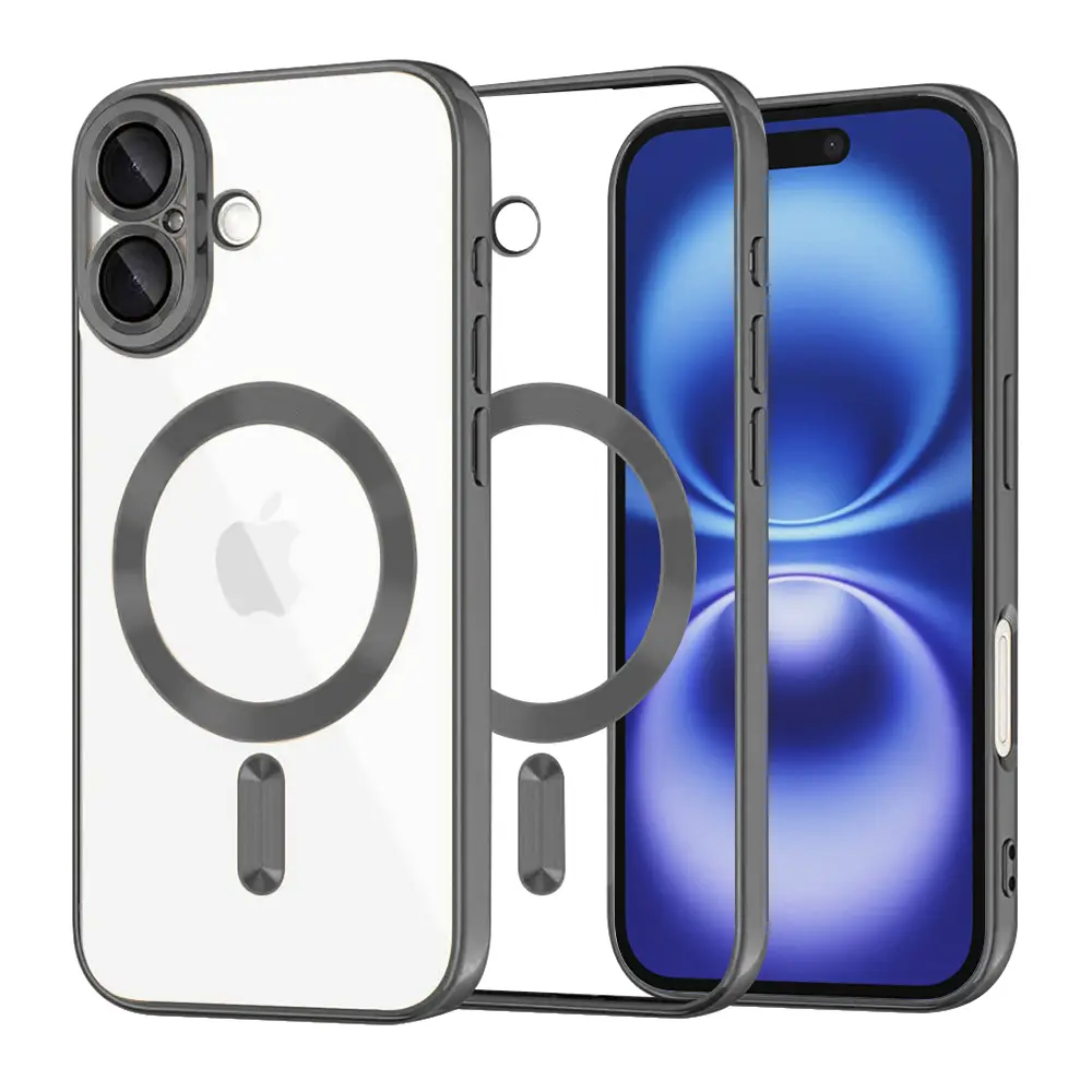Techsuit Luxury Crystal MagSafe pro iPhone 16 černý