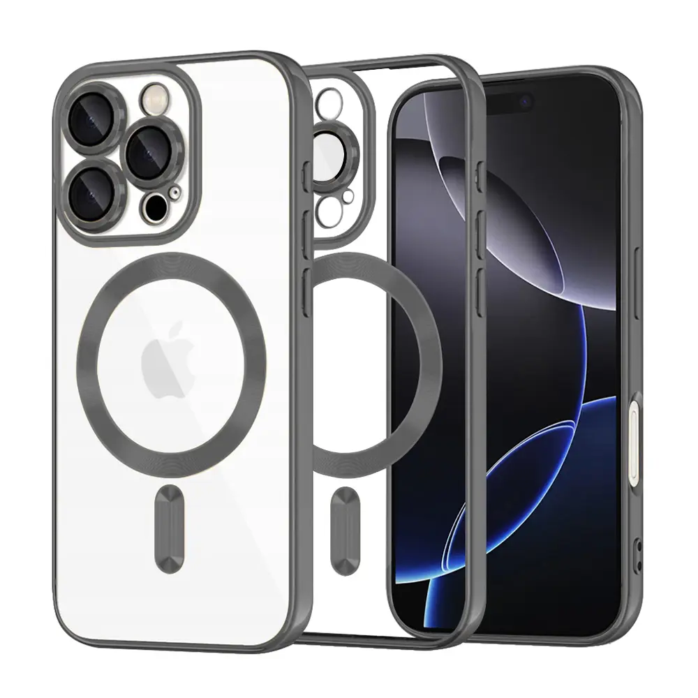 Techsuit Luxury Crystal MagSafe kryt na iPhone 16 Pro Max – černý