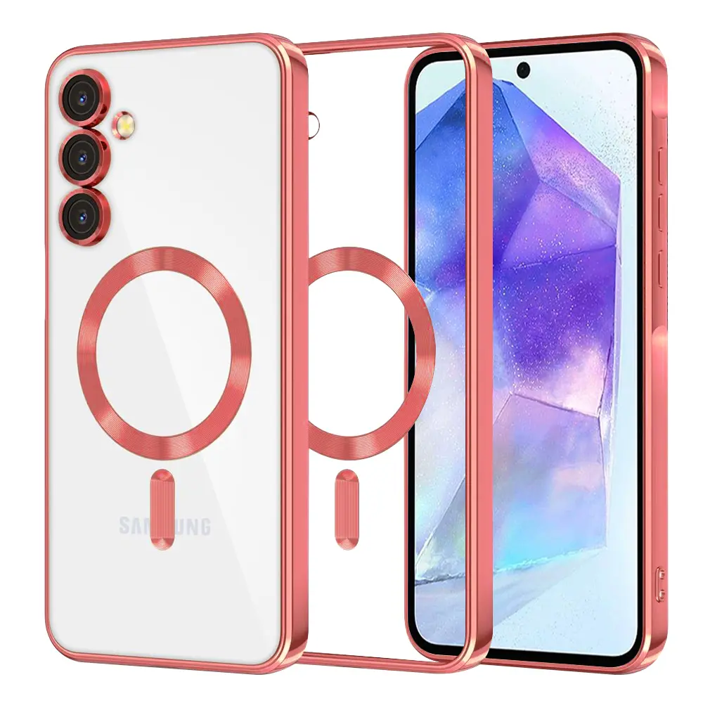 Techsuit Luxury Crystal MagSafe pro Samsung Galaxy A55 5G červená