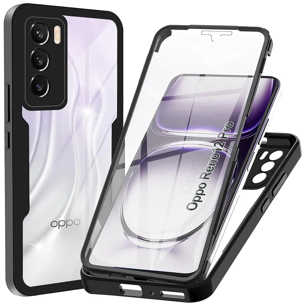 Techsuit ColorVerse 360 Series s ochranou displeje pro Oppo Reno12 Pro černý