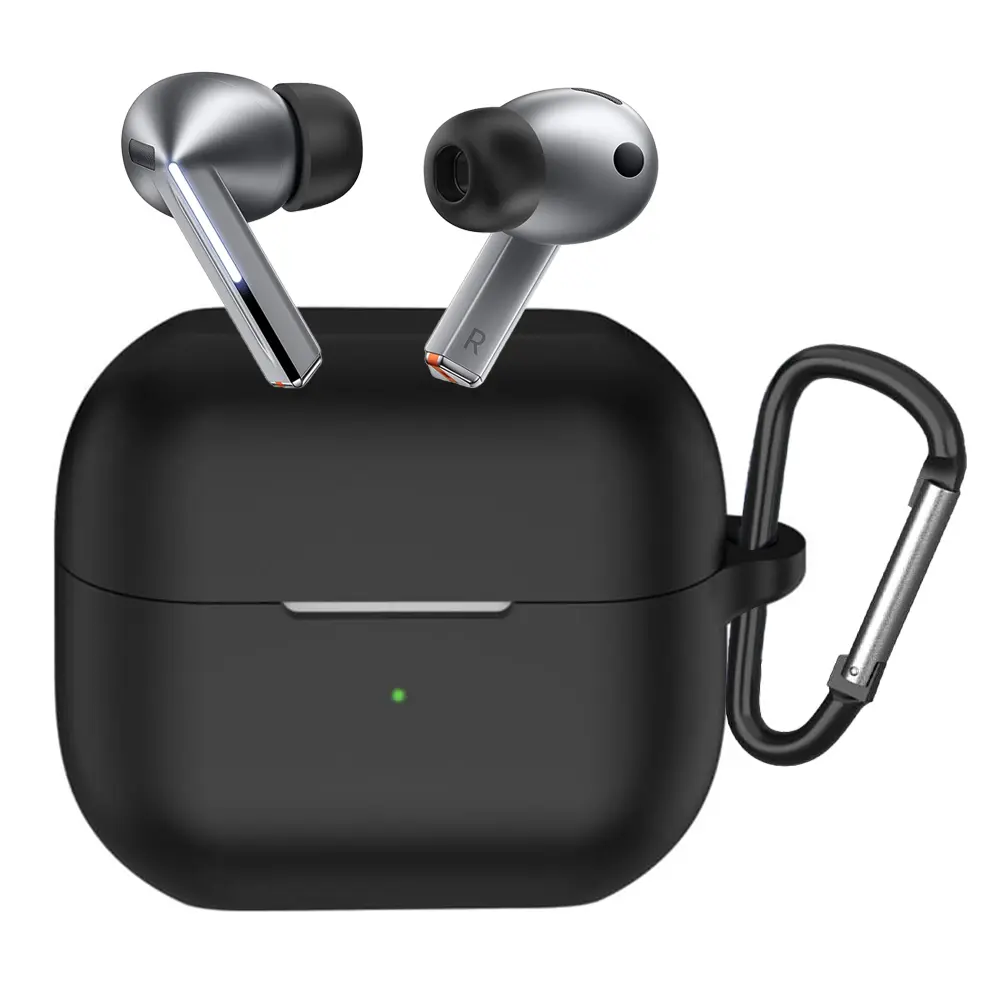 Techsuit silikonové pouzdro pro Samsung Galaxy Buds 3 3 Pro 3 FE černé