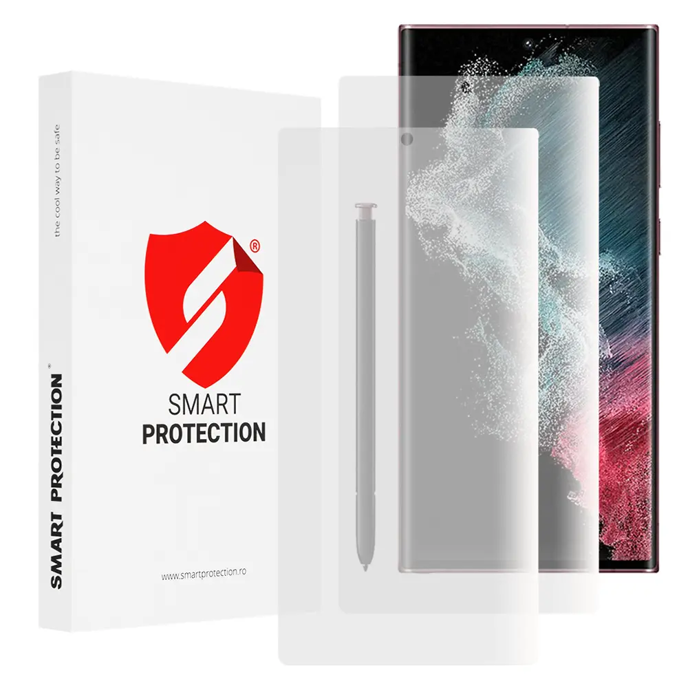 Ochrana Smart Premium Classic (2 ks) Samsung Galaxy S22 Ultra 5G čirá