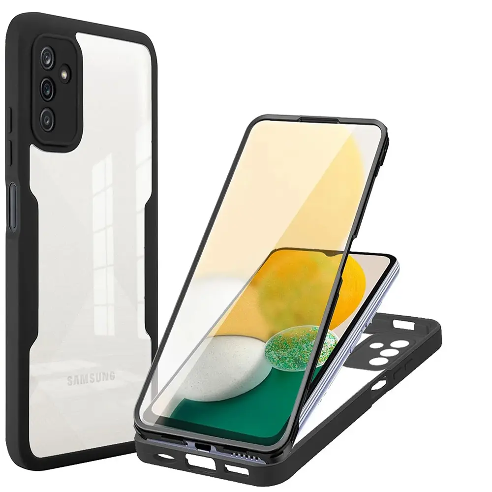 Techsuit ColorVerse 360 Series + Ochranné sklo Samsung Galaxy A13 5G A04s černá