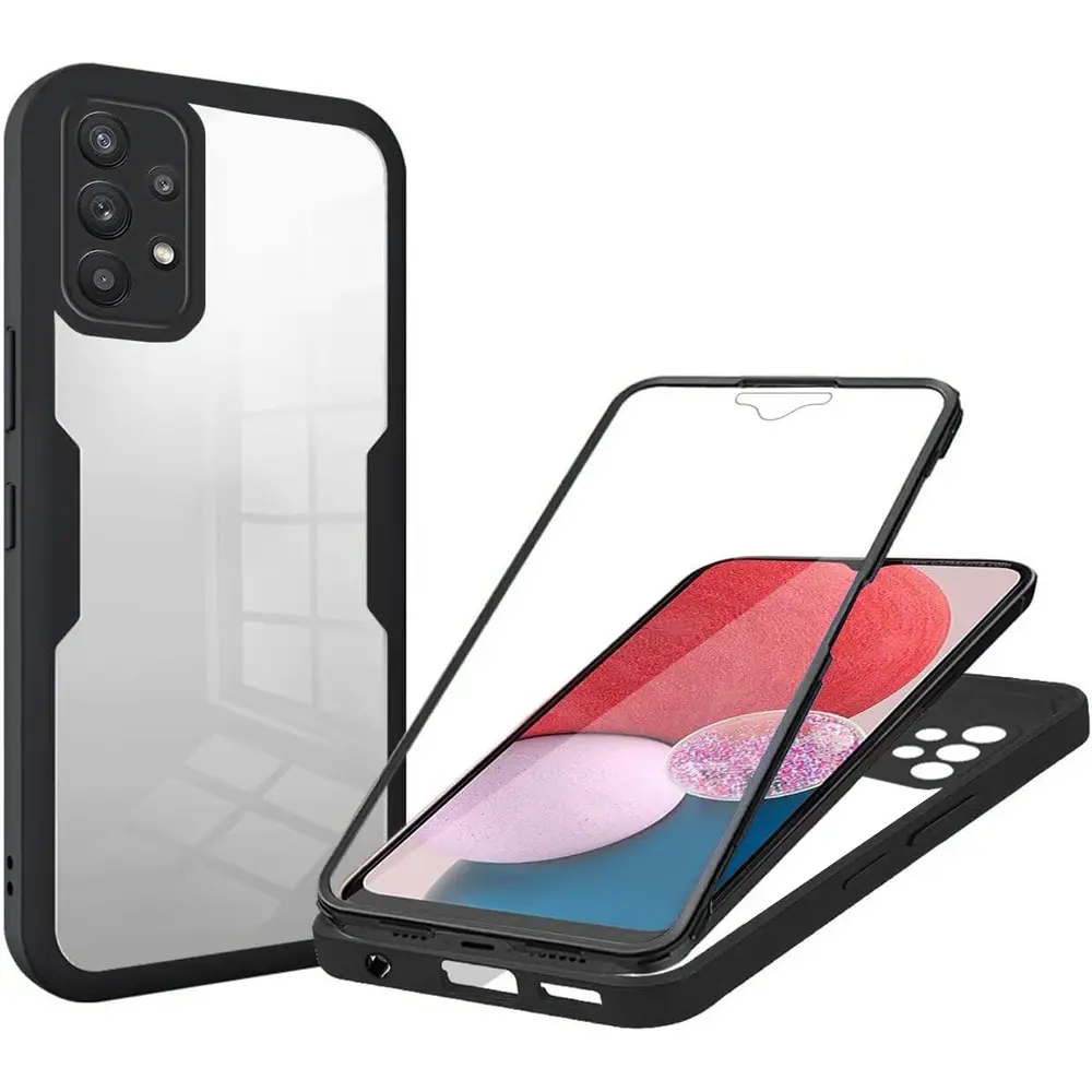 Techsuit ColorVerse 360 – ochrana obrazovky + pouzdro pro Samsung Galaxy A13 4G – černý