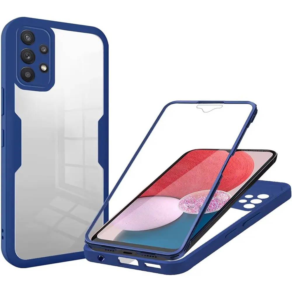 Techsuit ColorVerse 360 Series + Ochranné sklo Samsung Galaxy A13 4G Modrá