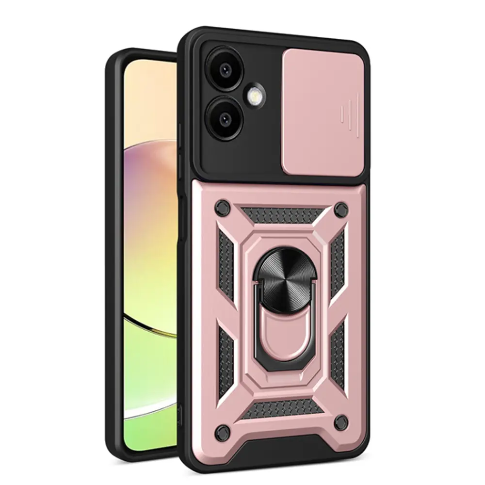Techsuit CamShield Series pro Samsung Galaxy A06 růžově zlatý
