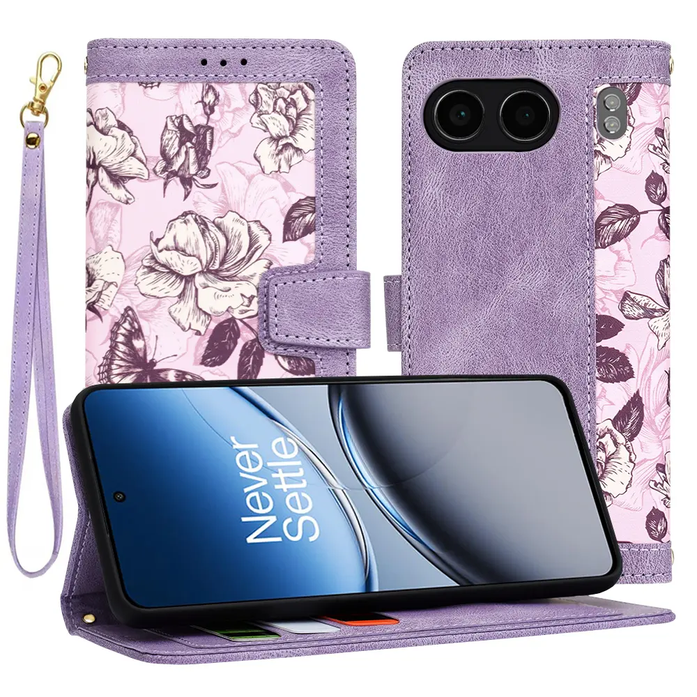 Pouzdro Techsuit FlipCraft OnePlus Nord 4 Tajemná fialová