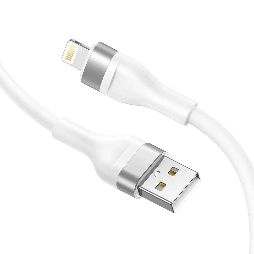 Lito Datový kabel LD02L USB na Lightning Rychlé nabíjení 1.2m Bílá