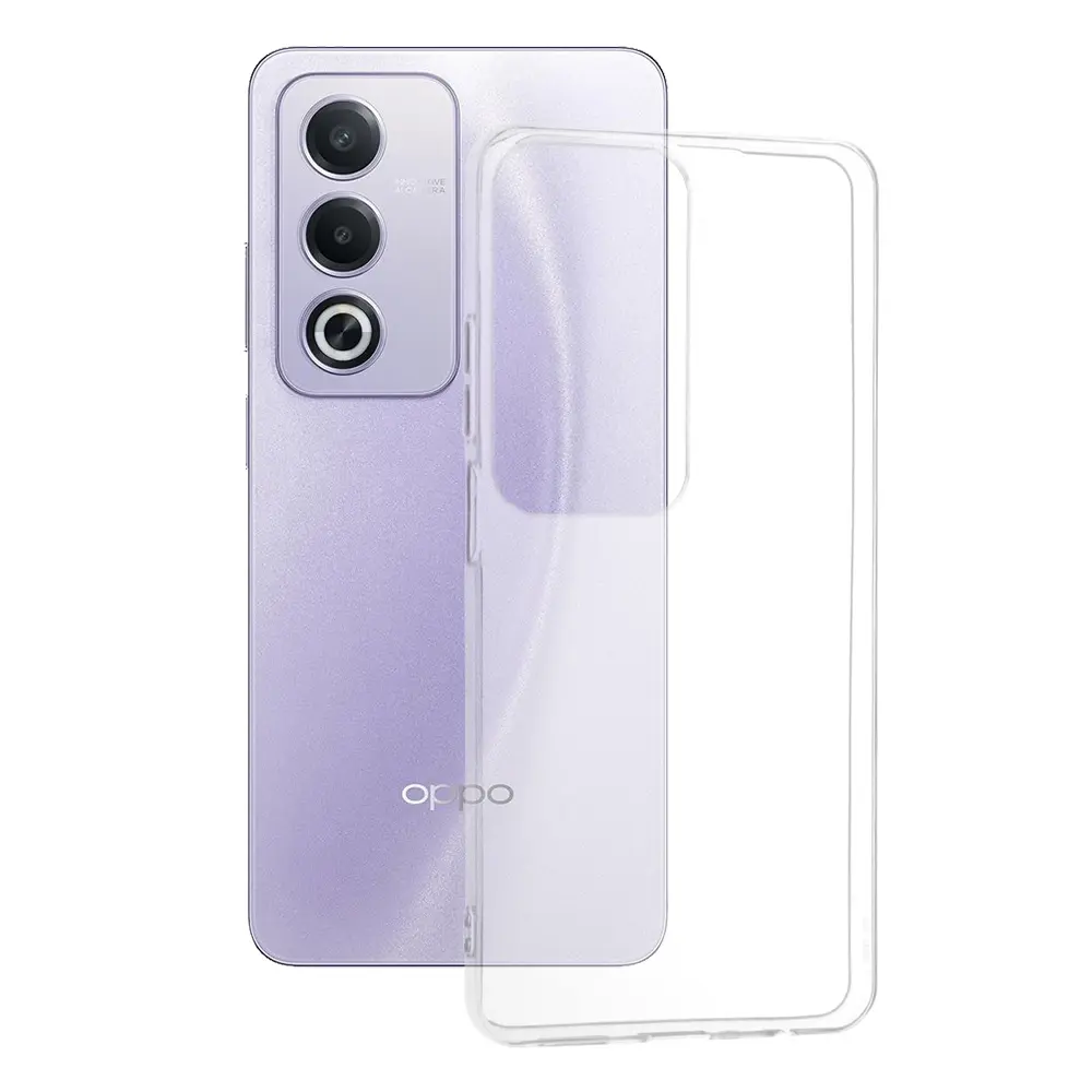 Techsuit Clear Silicone [Velký otvor pro objektiv] Oppo A80 5G Transparentní