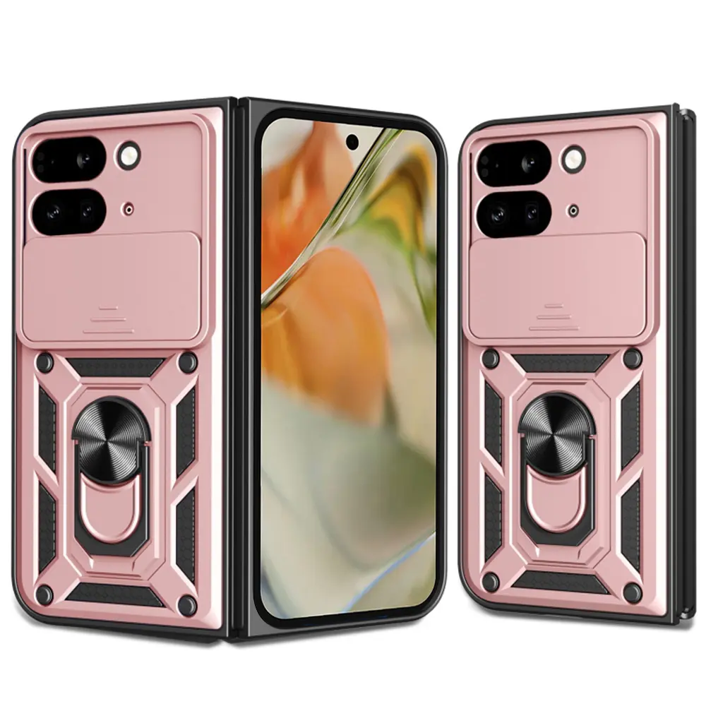 Techsuit CamShield Series Google Pixel 9 Pro Fold růžově zlatá