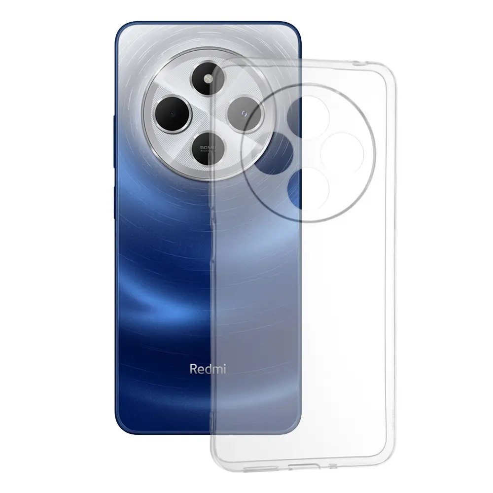 Techsuit silikonové pouzdro Xiaomi Redmi 14C Poco C75 průhledné