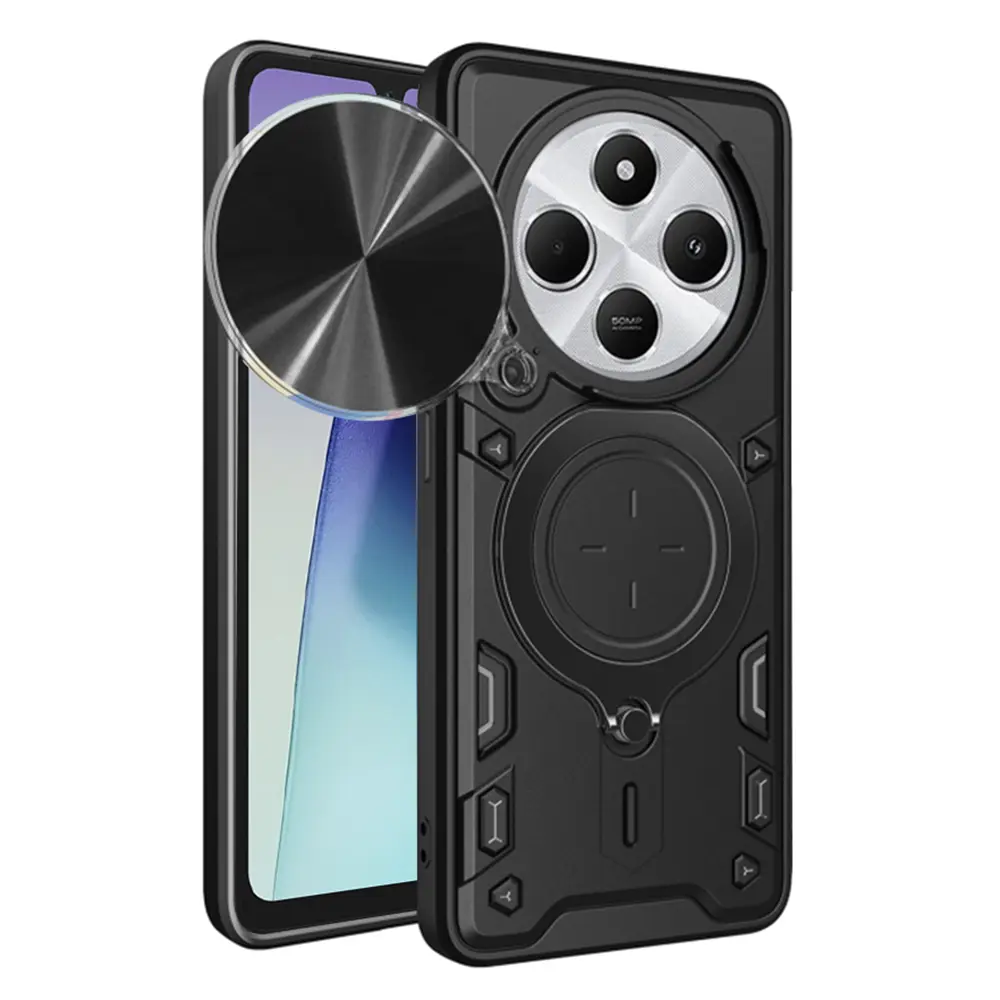Techsuit CamGuard Pro kryt pro Xiaomi Redmi 14C / Poco C75 – Černý