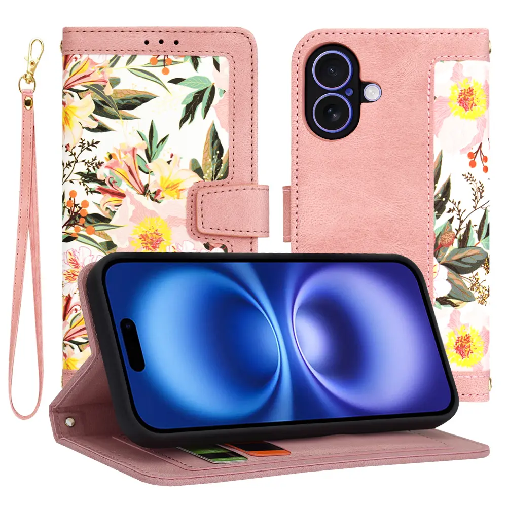 Pouzdro Techsuit FlipCraft pro iPhone 16 růžová Sweetheart