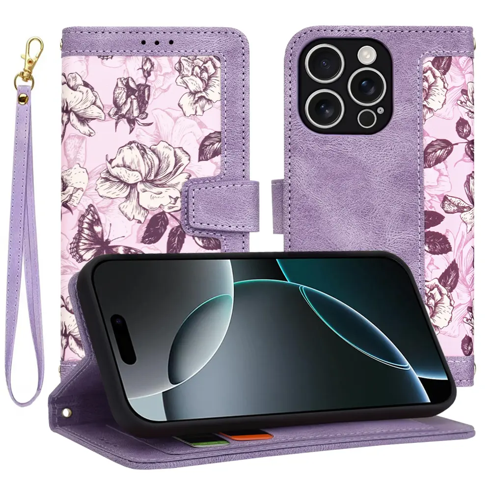 Techsuit FlipCraft iPhone 16 Pro Tajemná fialová