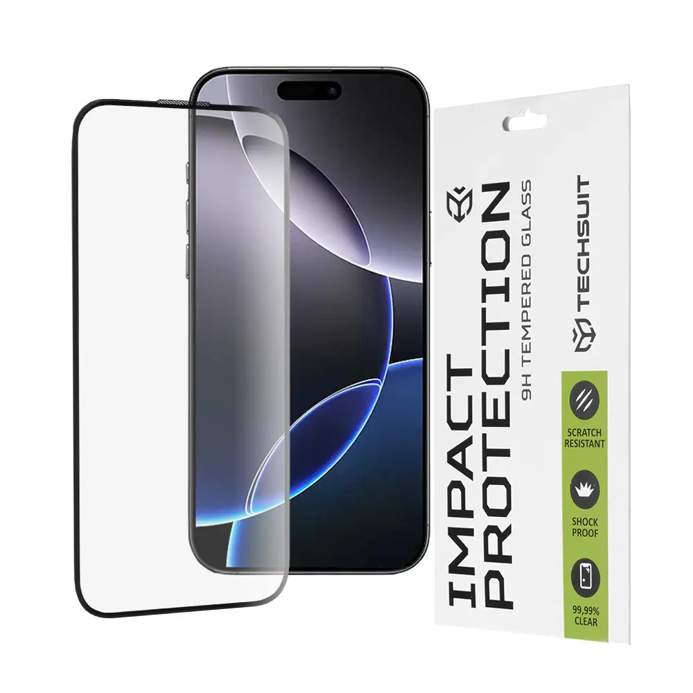 Ochranné sklo Techsuit 111D pro iPhone 16 Pro Max černé