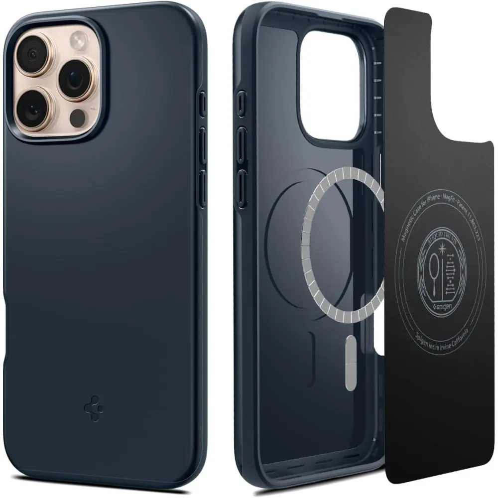 Spigen Thin Fit MagSafe, iPhone 16 Pro Max, metal slate