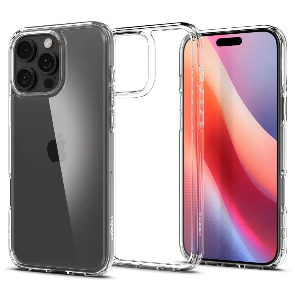 Spigen Ultra hybrid kryt na mobil, iPhone 16 Pro, čirý