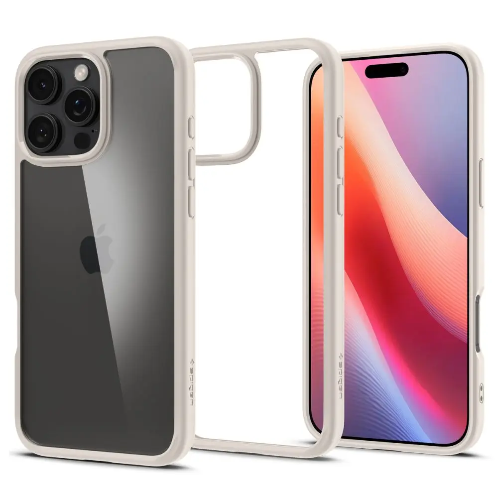 Spigen Ultra Hybrid iPhone 16 Pro přírodní titan