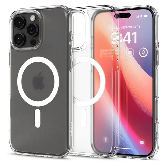 Spigen Ultra Hybrid Mag s MagSafe, iPhone 16 Pro, frost clear