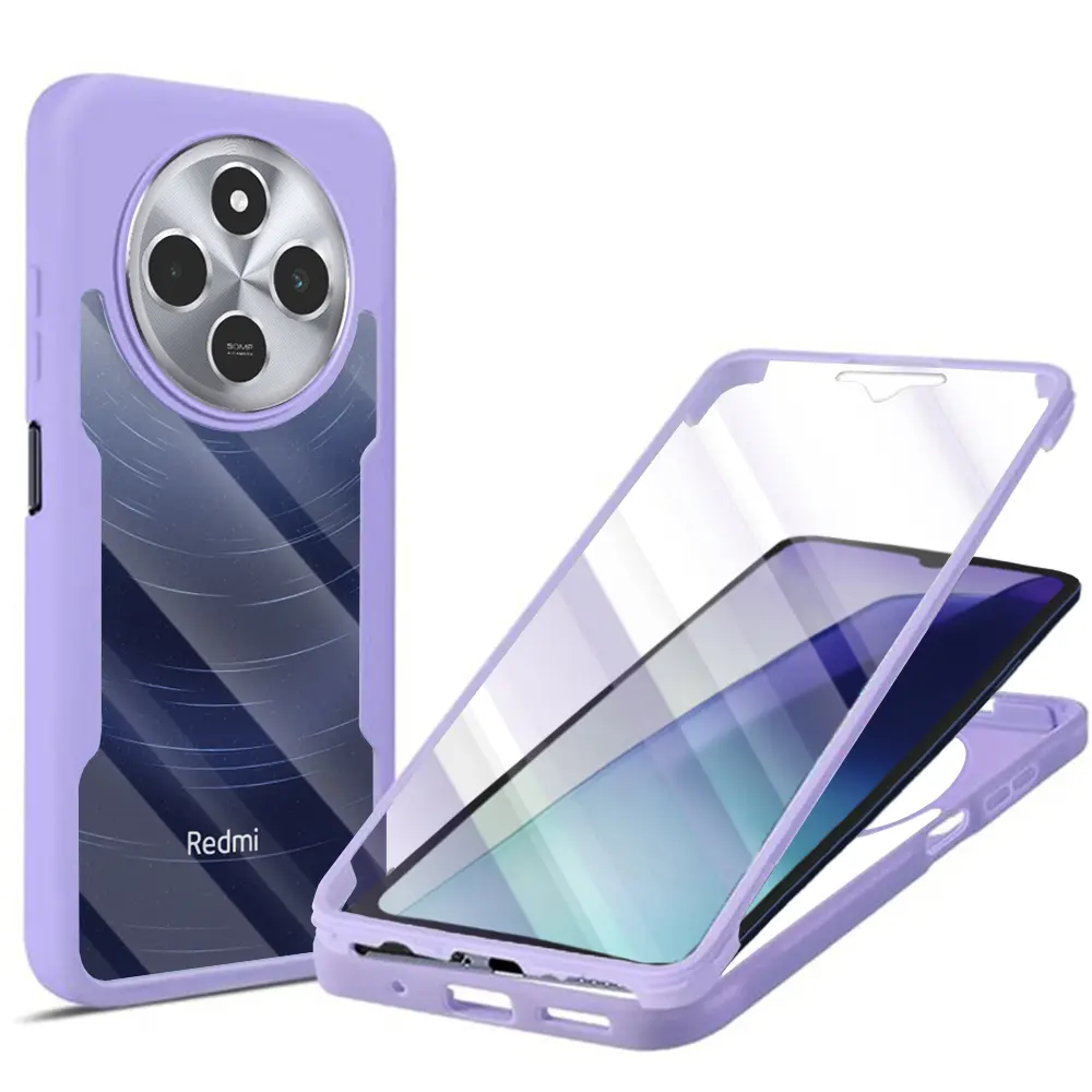 Techsuit ColorVerse 360 Series + Ochranná fólie Xiaomi Redmi 14C / Poco C75 Fialová