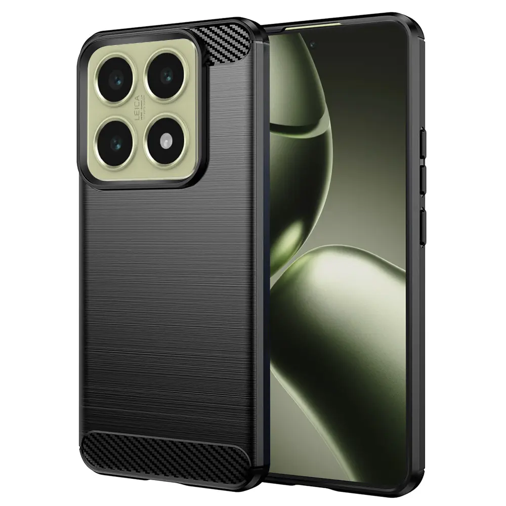 Techsuit Carbon Silicone pro Xiaomi 14T černá