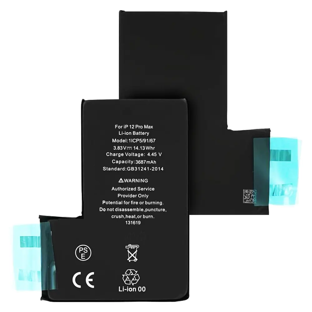 Baterie pro smartphone iPhone 12 Pro Max 3687mAh černá bez flex kabelu