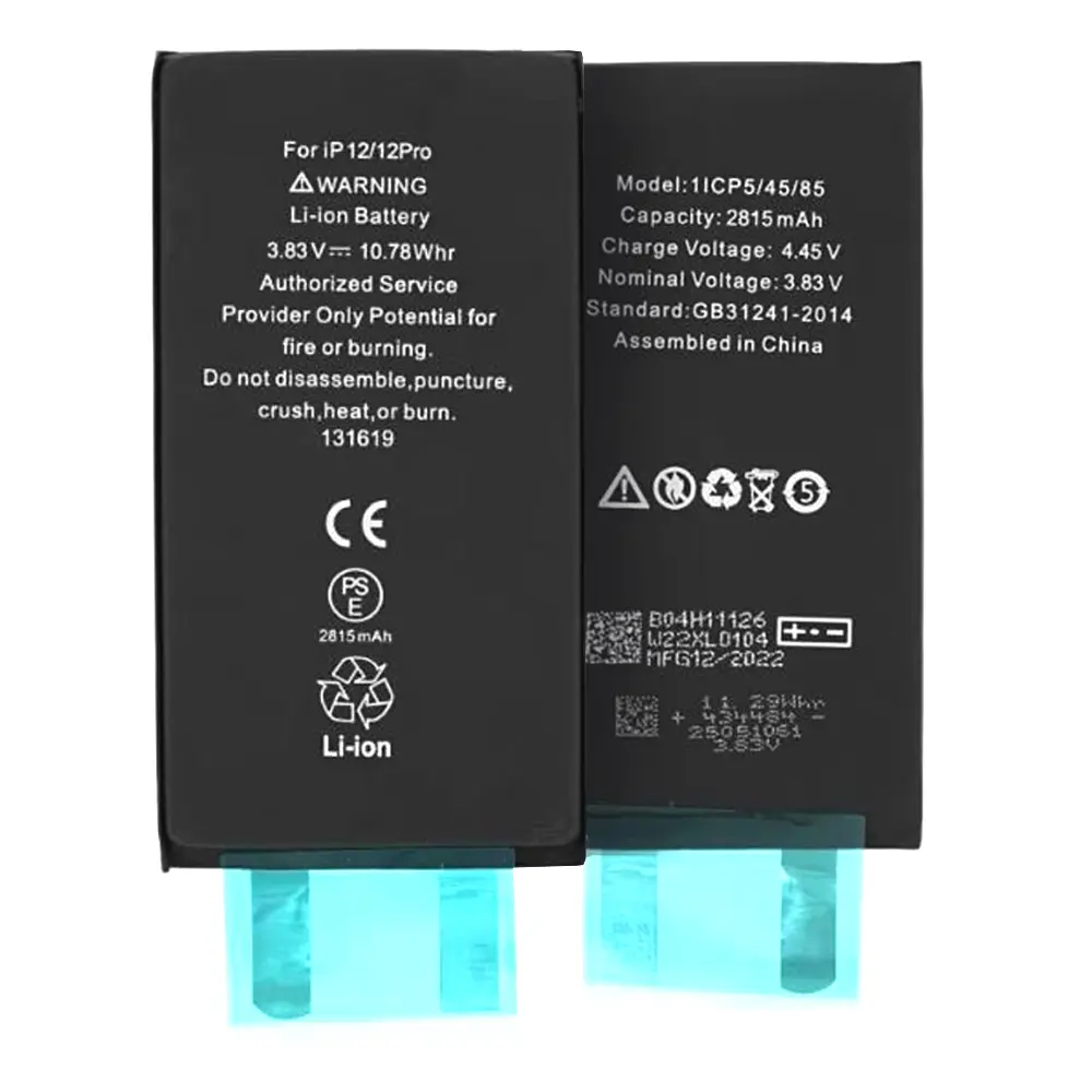 Baterie pro smartphone iPhone 12 12 Pro 2815mAh černá bez flex kabelu