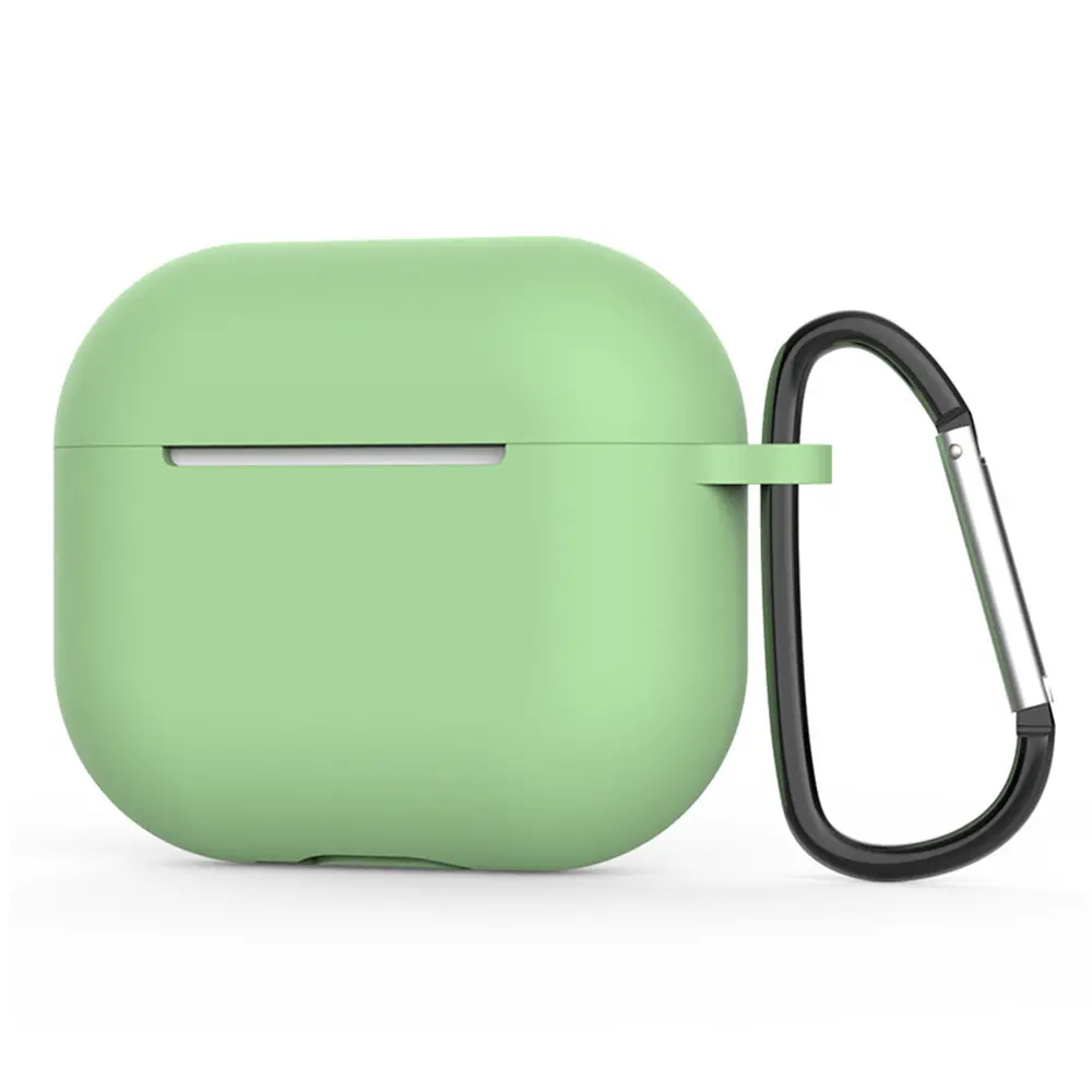 Techsuit silikonové pouzdro pro AirPods 4 hladký ultratenký materiál mátově zelená