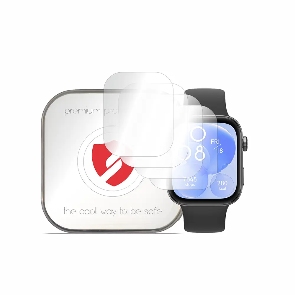 Smart Protection - Premium Classic ochranná fólie (4 ks) pro Huawei Watch Fit 3 – průhledná