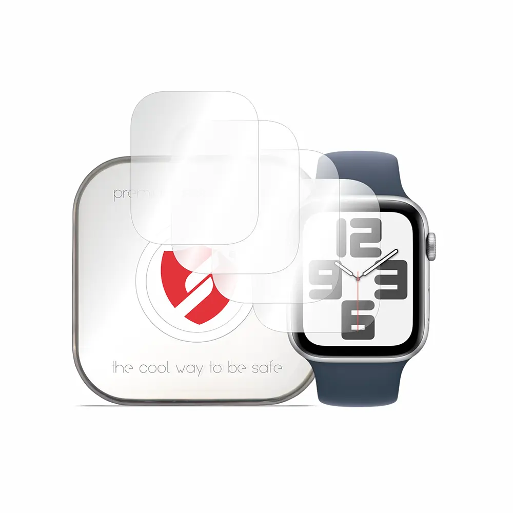 Smart Protection Premium Classic 4 ks Apple Watch 4 5 6 SE SE 2 7 8 9 44mm 45mm čirá