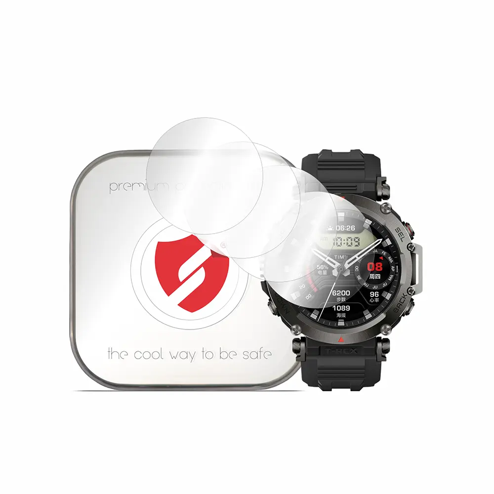Ochrana displeje Premium Classic 4 ks Amazfit T-Rex Ultra čirá