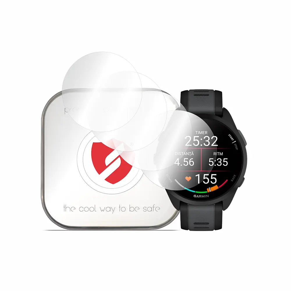 Ochrana displeje Premium Classic 4 ks Garmin Forerunner 165 čirá