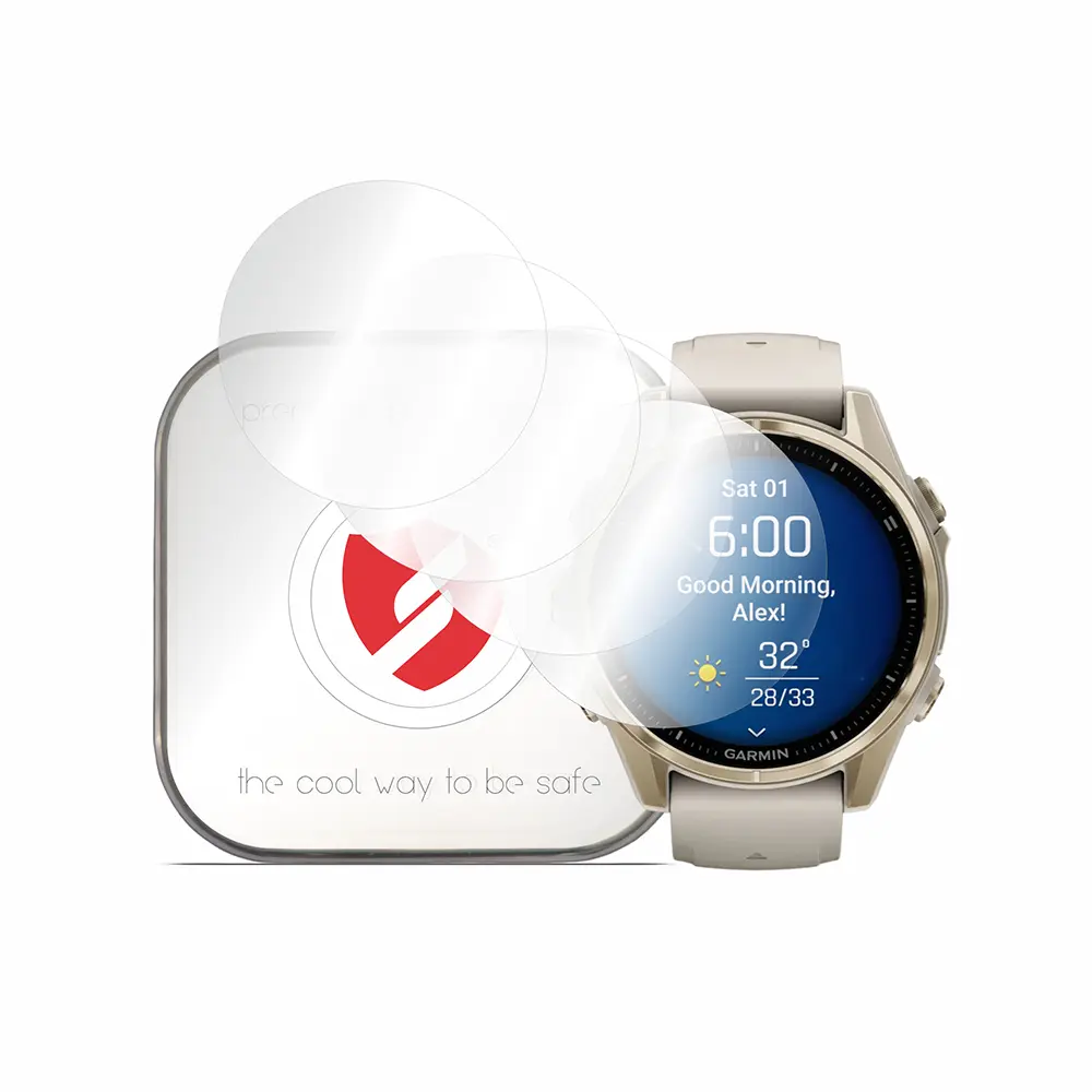 Ochrana displeje Premium Classic 4ks Garmin Fenix 8 43mm čirá