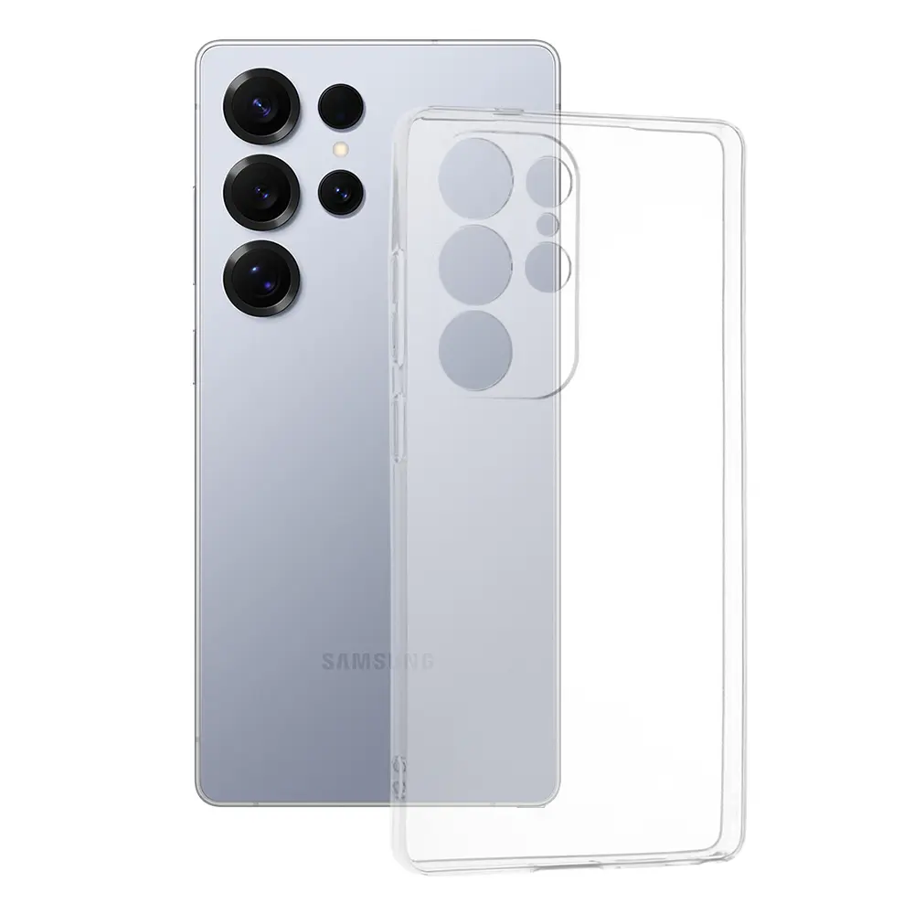 Techsuit silikonové pouzdro Samsung Galaxy S25 Ultra průhledné