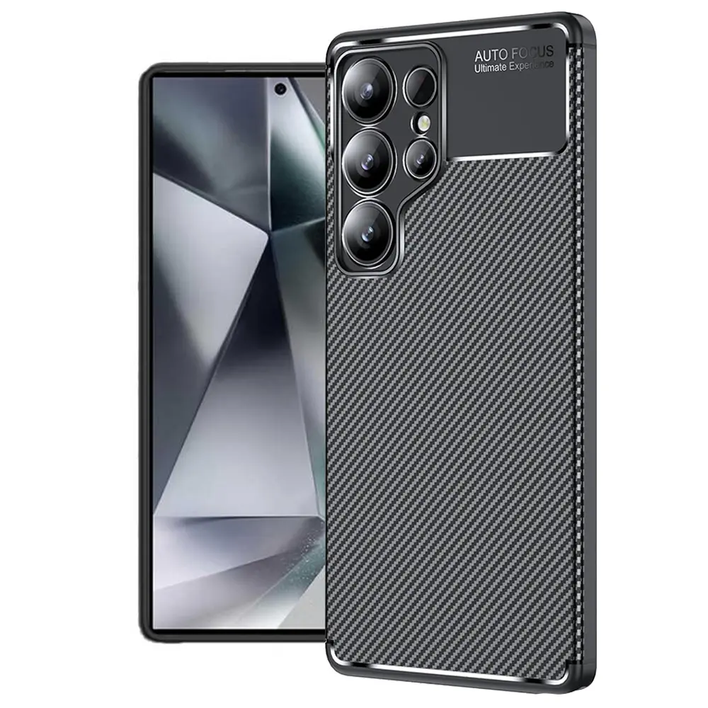Techsuit CarbonFiber pro Samsung Galaxy S25 Ultra černá