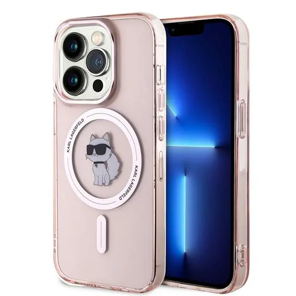 Karl Lagerfeld IML MagSafe iPhone 14 Pro Max Růžová Choupette