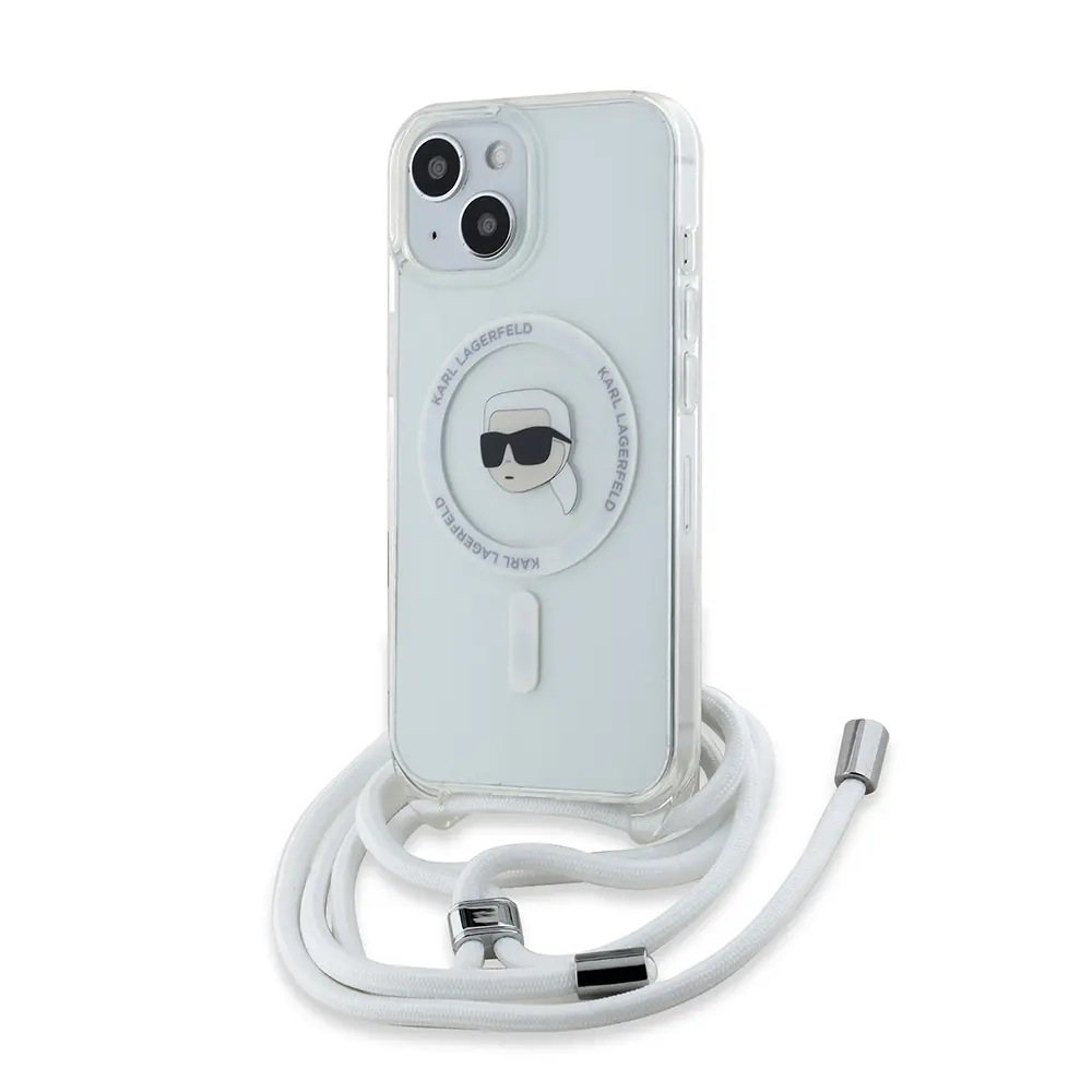 Karl Lagerfeld IML Crossbody MagSafe iPhone 15 Karl Head hnědá
